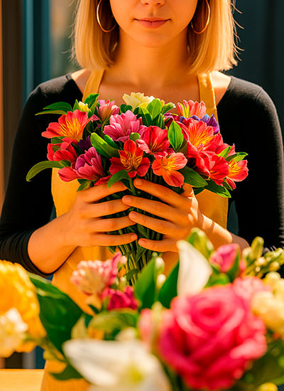 Доставка свежих цветов в Альметьевске за 2 часа