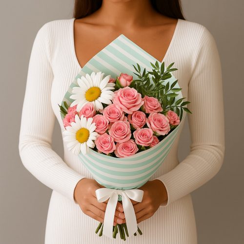 Букет «Нежность ромашек»